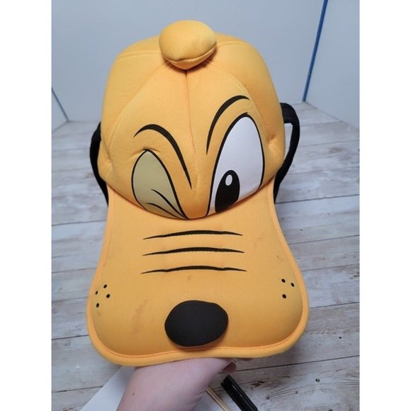 Vintage 1990's Disney Characters Pluto Hat Baseball Cap Adult - Picture 3 of 9